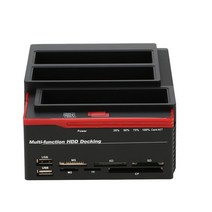도킹스테이션 외장하드 하드도킹 워크스테이션2.5 "/3.5" USB 3.0-2 SATA 포트 1 IDE 외장형 HDD, 03 EU Plug