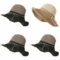 지오비몰 여름 투톤 왕골 크로쉐 바캉스 밀짚모자 남자 왕골모자 왕골 모자