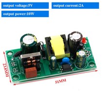 AC-DC V/5V/12V 정밀 벅 컨버터 AC 3.3v ~ 5v DC 스텝 다운 변압기 전원 공급 장치 모듈 1a 12W, 5V2A-10W, 13 5V2A-10W