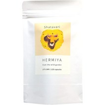 서플리먼트 ハーミヤ 샤타바리 분말 보충제 120 캡슐 무농약 식물 100% B084FX5999, 120알 X 1, One Color