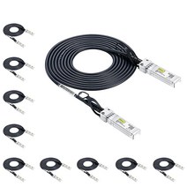 1tek [] 1 SFP+ DAC 케이블 - 1BASE-CU 패시브 다이렉트 어태치먼트 구리 트윈맥스 SFP 시스코 SFP-H1B-CU2M Ubiquiti UniFi D-Link, 3m_X10