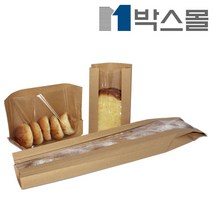 박스몰 크라프트 창봉투 빵봉투 식품포장용, 1개, M방-(1738) 15x8x25 / 100장
