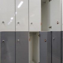 락카장 개인 락커 2단 기숙사 개인 사무실 옷장 목재 락커룸 제작, 화이트+다이얼키