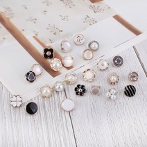 짱패브릭 5개)블라우스 진주콩단추, 02