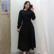 이힝 나그랑 데일리 밴딩 A라인 롱원피스