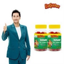 [꾸미바이트] [신현준 영양제] 이뮨 아연+비타민 C D 60구미 2병, 상세 설명 참조, 5세트