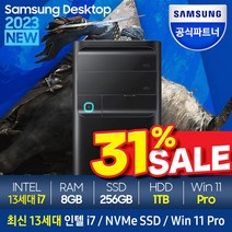 삼성 데스크탑5 DM500 12세대 i7 + Win11 Pro 포함 / 12세대 i7, 램8GB + SSD 256GB + HDD 1TB, Windows10 Pro, DM500TCZ i7 -B
