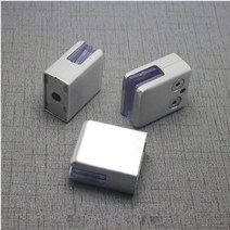 유리난간 강화유리난간 유리난간대 스텐 난간대 고정 스테인레스 스틸 사각 클램프 홀더 브래킷 클립 4 개, 한개옵션0