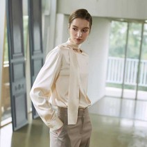 TNGTW 에센셜 스카프 블라우스