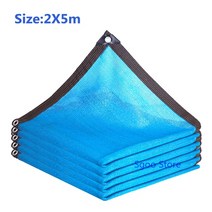 비닐하우스시공 조립식비닐하우스 자외선 차단 HDPE 푸른 태양 차양 그물 다육 식물 정원 온실 야외 수영장 커버 그늘, 2x5m