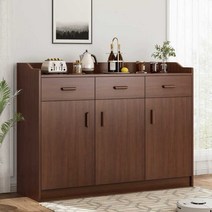 카페 반납대 재활용분리수거 캐비닛 내무 매장용 쟁반, 메이플 120x36x100cm 3도어 서랍3개