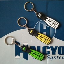 MARES AVANTI QUATTRO 열쇠 고리 스쿠버 다이빙 오리발 지느러미 액세서리, [02] Yellow