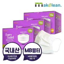 국내생산 에브리가드 덴탈마스크 MB필터 50매, 3개(150매)