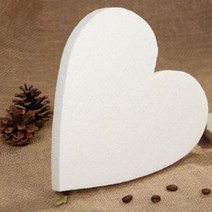 하트 클레이 케이크 모형 케익 스티로폼 높이 6cm, 크림클레이-보라