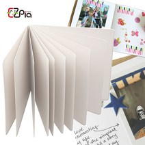 [영번지몰] 이지피아 무지 스크랩북 만들기 5매/10매 사진 앨범 포토북 스케치 꾸미기, 10p