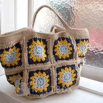 모카 모티브 가방 DIY 패키지 내 손으로 직접 만드는 재미! 뜨개 DIY 키트, 버전1.브라운 모카가방