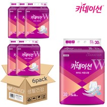 카네이션 와이드 라운드 패드 30매입 x 6팩, 30개입