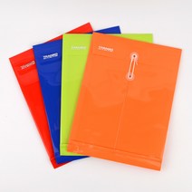 A4 칼라 플라스틱 끈 단추 서류봉투 각대봉투