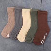 예쁘니양말 (242)-레오골지믹스5족 유아동양말 질이좋고 발이편해요