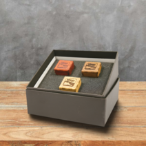 국내 생산 비비고 수제 원목 초크케이스, 02.월넛 +이니셜