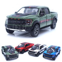 1300K 포드 F150 랩터 리버리 에디션 미니카 풀백, 레드