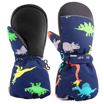 XIAOHAWANG 남아용 겨울 장갑 아동용 스키 장갑 여아용 따뜻한 벙어리 장갑 유아 스노우 벙어리 장갑 아기 방수 장갑 추운 날씨용 스타일 1 M(5-7T)