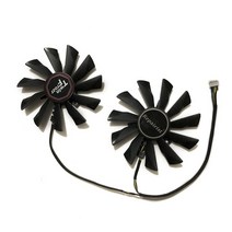 GTX750 MSI GTX 750 760 770 780 트윈 Frozr IV 용 그래픽 카드 팬 쿨러 95mm 12V 0.4A 4 핀 PLD10010S12H, 한개옵션0