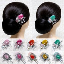 너만의 달래 한복비녀 셀프웨딩 헤어코사지 헤어핀 한복 혼주 뒤꽂이 올림머리장식