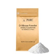 순수 오리지널 성분 D-리보스 (2lb) 영양 보충제 유전자 변형 없음 글루텐 프리 무향, 2파운드(1팩)