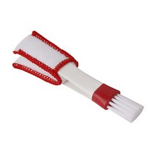 세차 유지보수 2 In 1 자동차 에어컨 콘센트 청소 도구 다 먼지 브러시 액세서리 인테리어, [03] red white