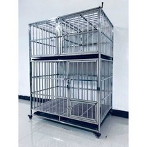 스테인리스 강아지 호텔장 펫샵 호텔 울타리 애견 펜스, 3단 길이 95x폭 63x높이 137층