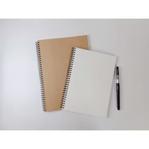 캘리그라피 스프링 연습노트 무지 크라프트 노트120g B5 A4