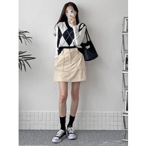 여성 겨울 4color 데일리 A라인 포켓 골덴 미니스커트