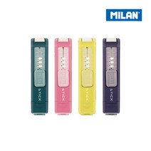 MILAN 밀란 스틱 연필깎이+지우개, 1개, 초록