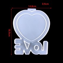 레진아트 레진공예 실리콘몰드 diy 공예 레진 실리콘 석고방향제만들기 비누만들기 심심할때할만한것 원데이클래스 금형 도구 크리스탈 에폭시 수지 거울 보석 장식품 사랑 사각형, d4