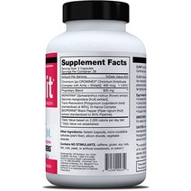 HEALTH DIRECT SLIMit with Meratrim 800mg 여성과 남성을 위한 빠른 체중 감소 비열성 지방 연소제 Reservatrol Chromium Black P, [01] 56개(1팩)