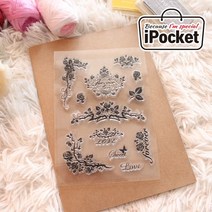 IPOCKET 아이포켓 감성 실리콘 젤리 클리어 스탬프 다꾸, S_2