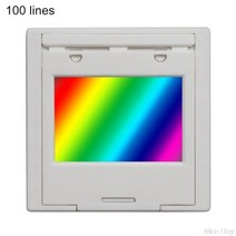 회절 격자 50/100/300/600 라인 2mm 전송 분광 광도계 광학 교육 실험, 100 line