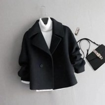 숏코트 가을과 겨울 대학 짧은 모직 코트 여성