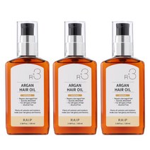 라입 R3 아르간 헤어 오일 에센스 오리지널 100ml 3개, R3 아르간 헤어 오일 에센스 오