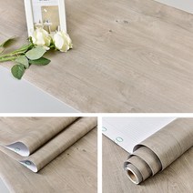 붙이는 벽지 셀프 웨인스코팅 템바보드 풀바른2M5M 우드 그레인 홈 스티커 가구 방수 비닐 붙이는 벽지 PVC, 04 Grey_01 60cmx5m