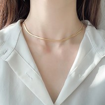 주얼리h [ALL써지컬스틸/3color] 콩알뱀줄 목걸이