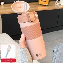 보온병 밀짚 컵, 색깔9, 싱글 컵 + 컵 브러시