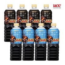 UCC 쇼쿠닝 액상커피 900ml 블랙4개 + 저당4개 (총8개입), 단품, 단품