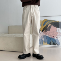 미스터스트릿 이둔 워싱 크림 팬츠