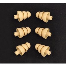 6팩 (아몬드) 트리플 플랜지 교체 이어 팁 슬리브 SHURE SE110 SE115 SE210 SE215 SE310 SE315 SE420 SE425 SE530 SE535 E3c E, ALMOND