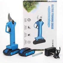 충전식 전동 전지 가위 500W 21V 전기 전정 스마트 디스플레이 정원 가지치기 나뭇가지 커터 절단 도구, [01] EU plug