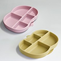 [마미스테이블] 식품용실리콘 호박 흡착식판(본체만) 유아 돌 아기 그릇 식기 이유식 용기, 호박식판 베어브라운(본체만)
