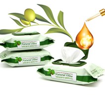 드라마매직 내츄럴 올리브 클렌징티슈, 120매, 3개, 120매