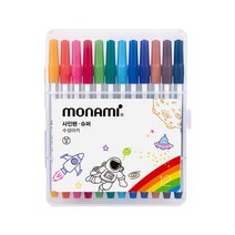 모나미 사인펜 슈퍼, 12색, 1개